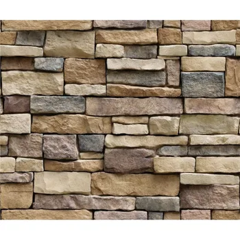 

OUTAD New 3D Stone Brick Wallpaper Removable PVC Wall Sticker Home Decor Art Wall Paper for Bedroom Living Room