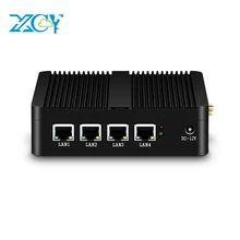 

XCY Industrial Computer mini fanless pc intel celeron j1900 windows 10 Linux Ubuntu desktop pfsense firewall barebone micro pc