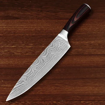 

Kitchen Knives for Fruit Chinese Cleaver Japanese Forging Stainless Steel Chef Knife, Sharp Santoku Damascus Steel Knife