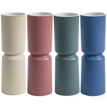 

netic Suction Cup Wall-Mounted Toothbrush Holder Brushing Cup Wash Cup Simple Household Couple Mouthwash Cup