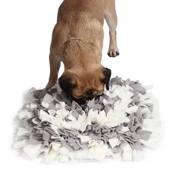 

Dog Snuffle Splicing Mat, Small-Large Dogs Nosework/Playground Toy Blanket, Pet Sniffing Training Detachable Fleece Pads