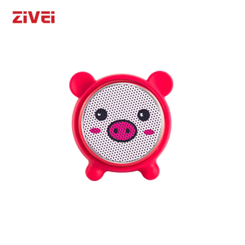 

ZIVEI Portable Wireless Aminal Speaker with HIFI 3W Audio Boom Bass, Bluetooth Speakers for Outdoor or Office home, Cute Red Pig