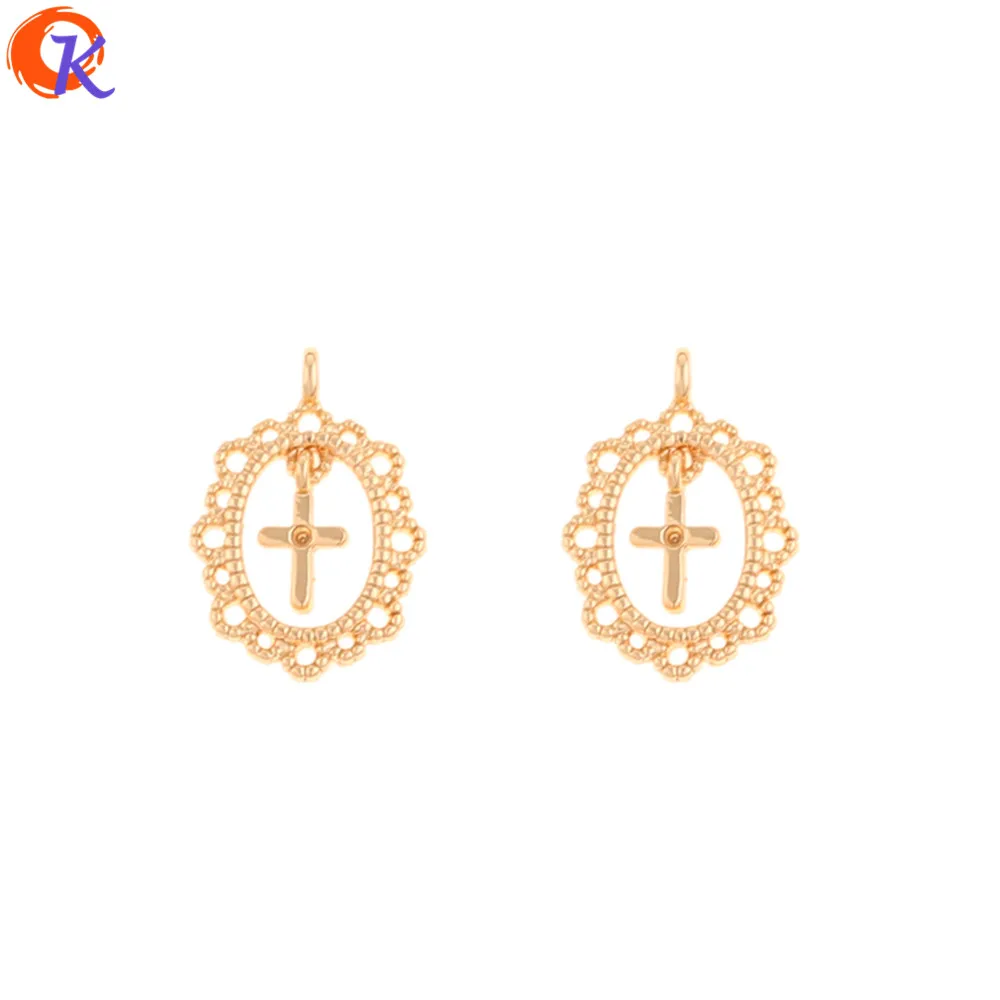 

Cordial Design 50Pcs 9*14MM Jewelry Accessories/DIY Charms/Oval Shape/Genuine Gold Plating/Pendant/Hand Made/Earrings Findings