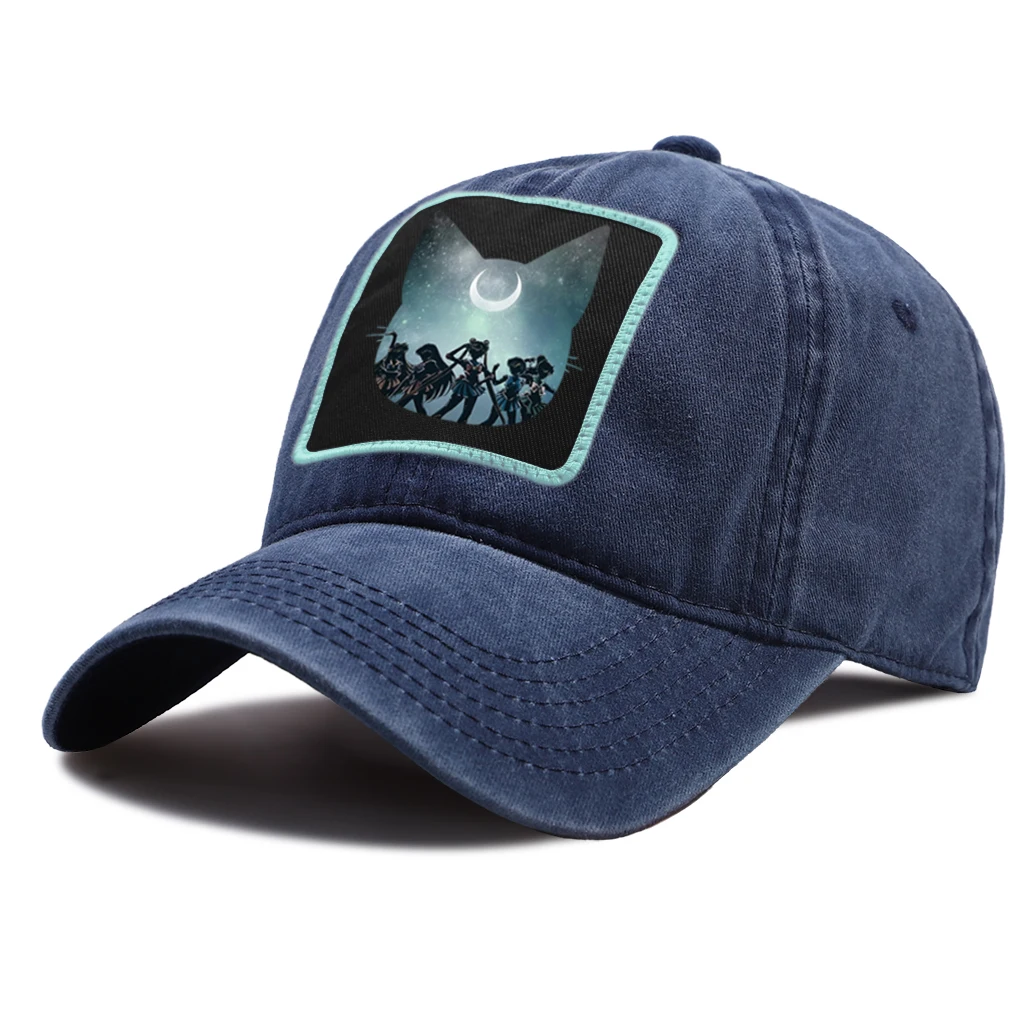 

Anime Baseball Caps Sailor Moon Cosplay Costumes Accessories Hat Men Women Lovers Baseball Cap Washed Harajuku Outdoor Kpop Hat