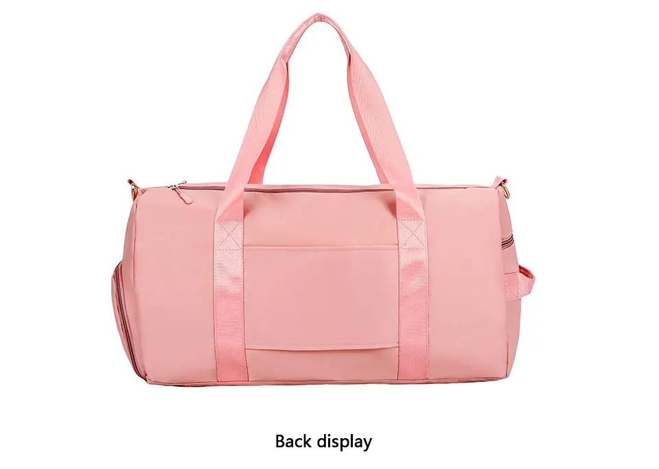 Aoheng Goedkope водонепроницаемый Оксфорд Vrouwen Sporttas met Schoenen Compartiment voor Sport Zwemmen Reizen fitness Duffels Roze
