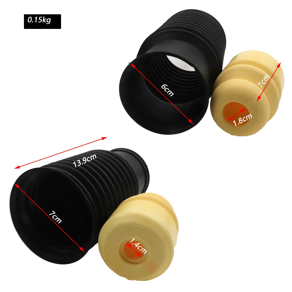 Front Dust Cover Air Shock Absorber Bellow Buffer Boot Set For Hyundai