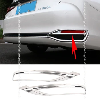 

2pcs For Lexus ES350 ES300H 2018-2020 ABS Chrome Rear bumper decor frame fog light trim cover Car Accessories