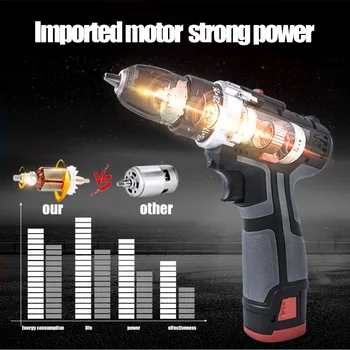 

Economical Rechargeable Miniature Multifunction C Tool Drill Electric Screwdriver Manual Drill ds99