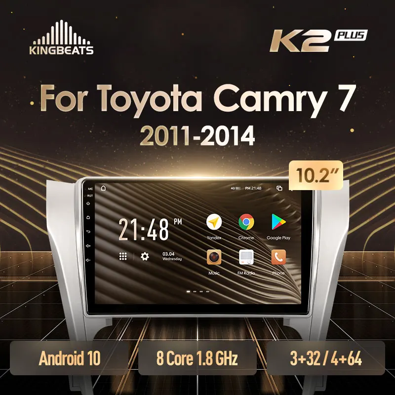 KingBeats штатное головное устройство For Toyota Camry 7 XV 50 55 2011 2014 GPS автомагнитола на