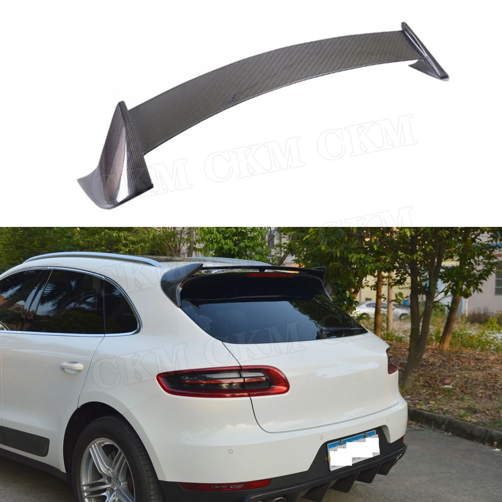 

Carbon Fiber Rear Roof Spoiler for Porsche Macan Spoiler 2014 - 2018 FRP Back windshield Trunk Wings Car Styling