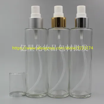 

wholesale 120ml clear glass bottle atomizer. perfume lotion essential oil moisturizer facial water cosmetic liquid container