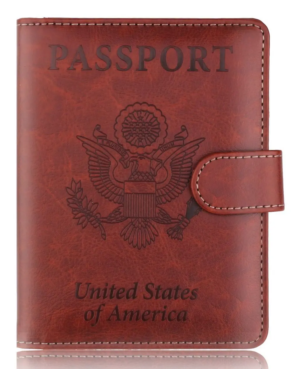 TOURSUIT путешествия RFID Блокировка кожа США Кредитная карта Паспорт обложка для паспорта для американских с магнитной кнопкой