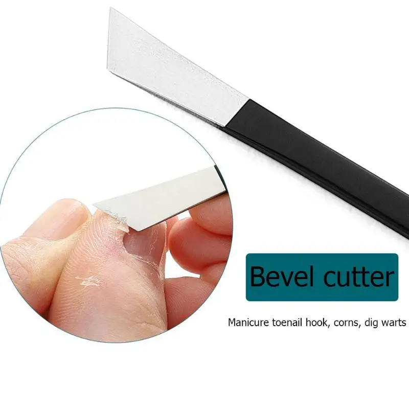 6pcs Manicure Set and kit Scissor Tweezers Knife Ear pick Utility Nail Clipper Kit Stainless steel Nail Care Tool Sets