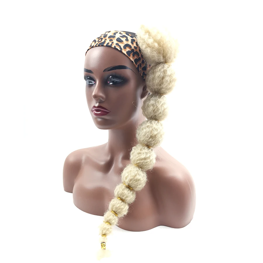 para preto feminino afro puff kinky encaracolado