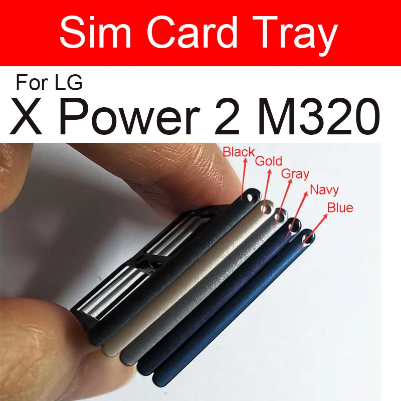 Держатель лотка для sim-карты LG X Power 2 II M320 M320G M320F M320N держатель слота запасная часть