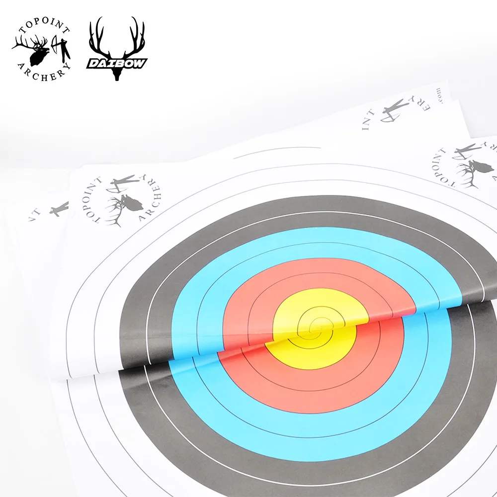 Topoint Archery Standard Archery Target Paper Full Rings Single Spot