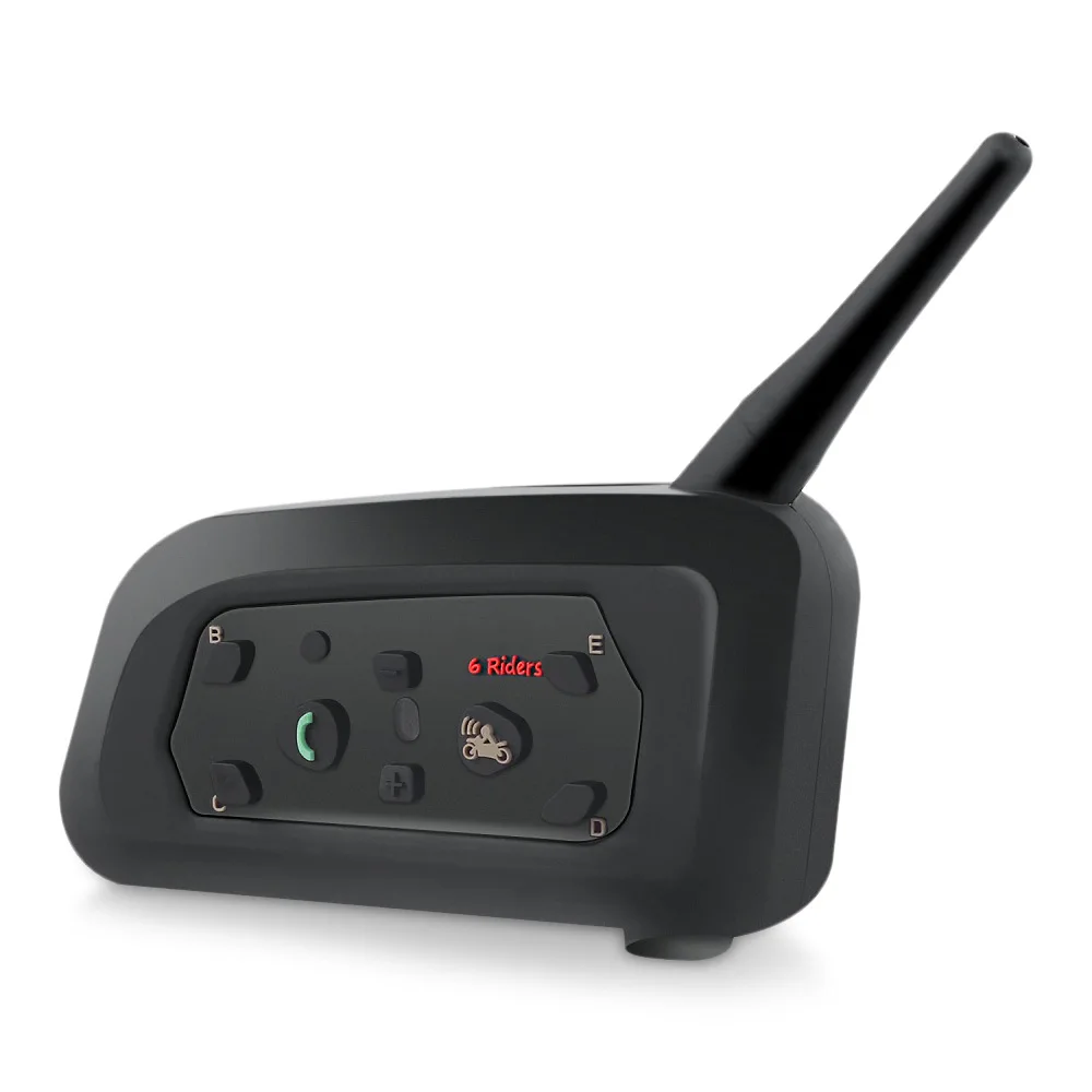 Vnetphone мотоциклетный шлем гарнитура портативный приемопередатчик Bluetooth IP65 1200m 120h 2-way Talk Walkie-talkie для мотора Интерком