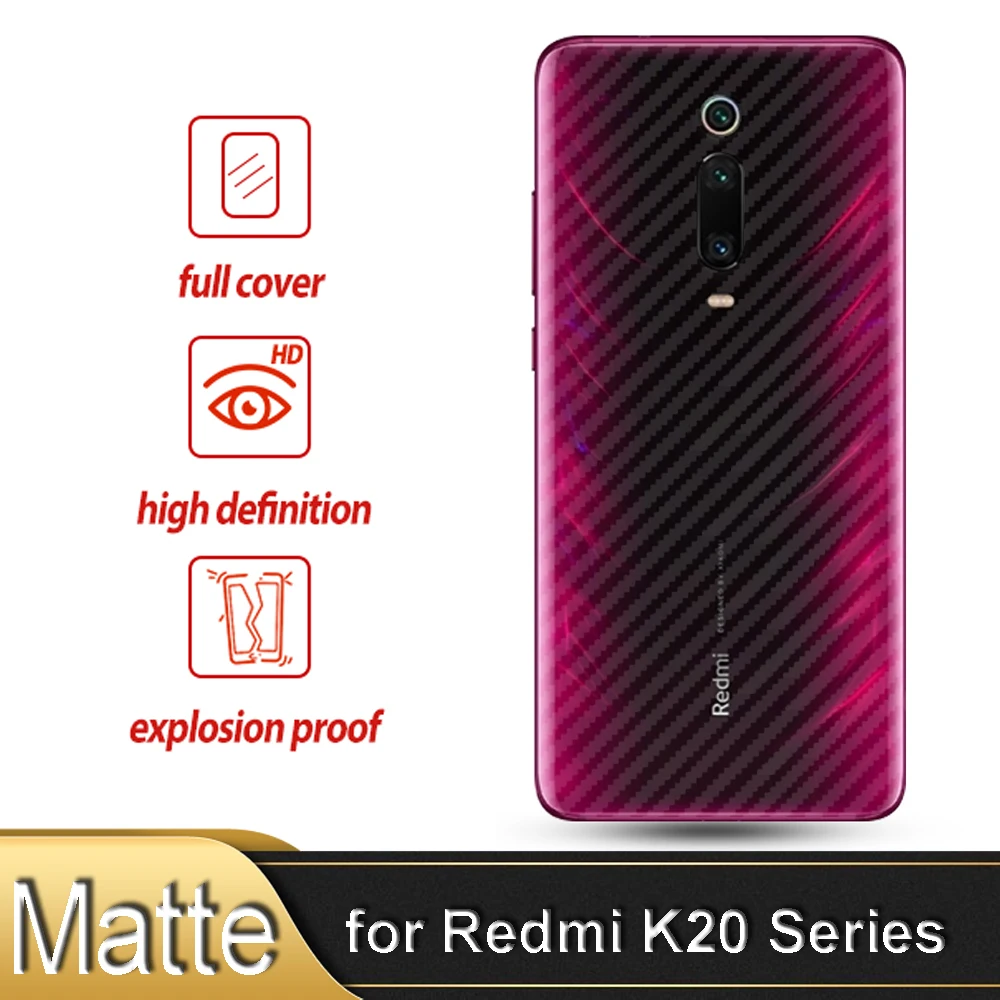 Задняя защитная пленка для экрана Xiaomi mi 9T Pro on Red K20 матовая из мягкого углеродного