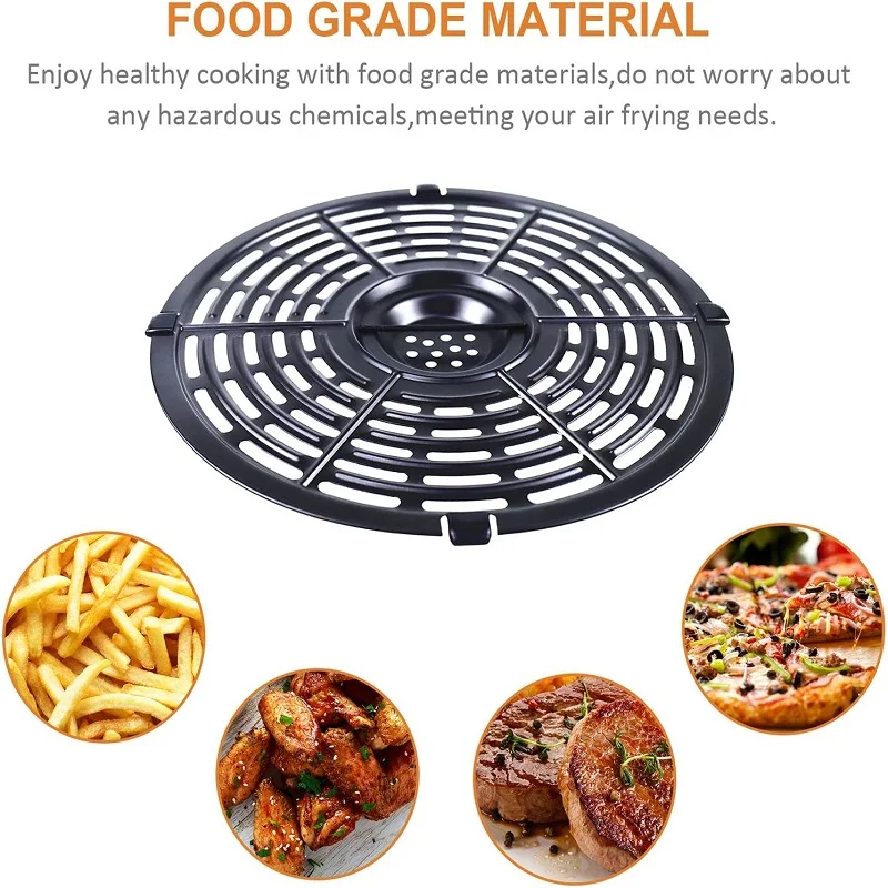 For 5QT Air Fryer Pan Air Fryer Replacement Parts,Air Accessories Frying Plate Steaming Plate, Grill Plate