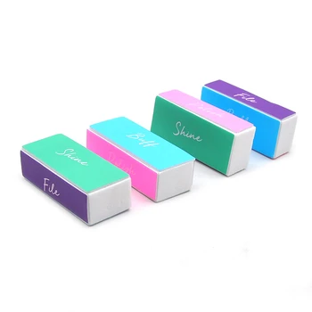 

20 Pcs/lot 4-Steps Nail Buffer File Grinding Sanding Polishing Block Buffing Colorful Nail File Pedicure Care Nail Art Tools Set