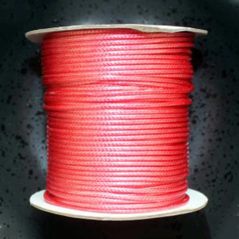 38 цветов х 80 м вощеный хлопковый шнур макраме для изготовления ювелирных изделий, бисероплетение, 2 мм - Цвет: Watermelon Red