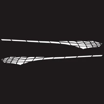 

Car Body Stickers Racing Side Stripe PVC Graphic Decals Self Adhesive Universal
