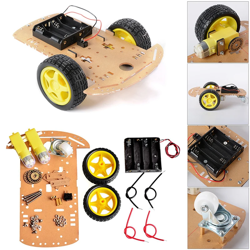 Официальный умный автомобильный робот шасси DOIT 2WD с датчиком скорости DIY RC