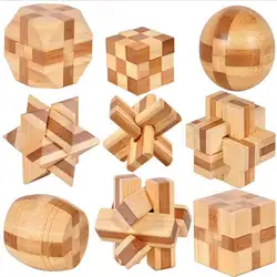 3D деревянная головоломка для детей головоломка для развития интеллекта Burr сцепляющиеся головоломки игра игрушки деревянная коробка