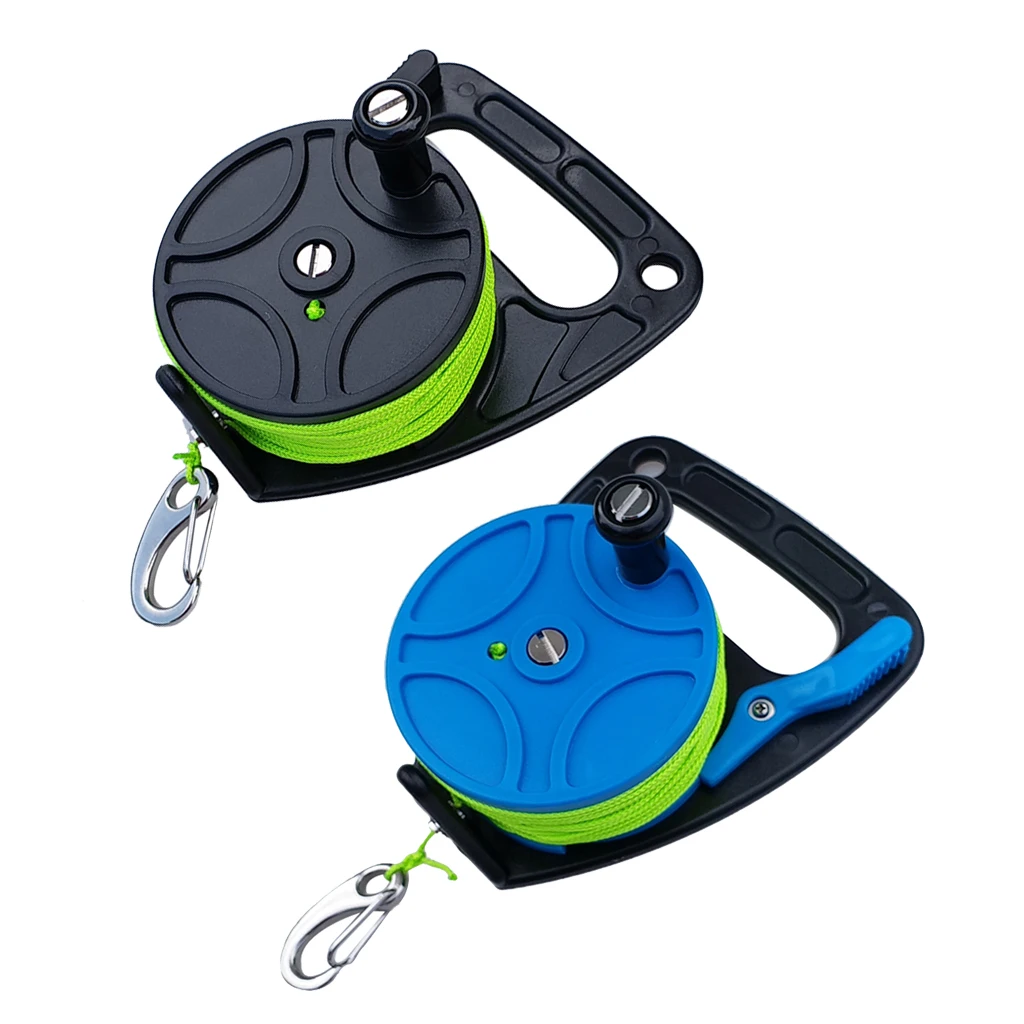 

Scuba Dive Reel Cave/Wreck Diving Snorkeling Spool Multi Purpose Snorkel Gear with Plastic Handle 272ft Green Line