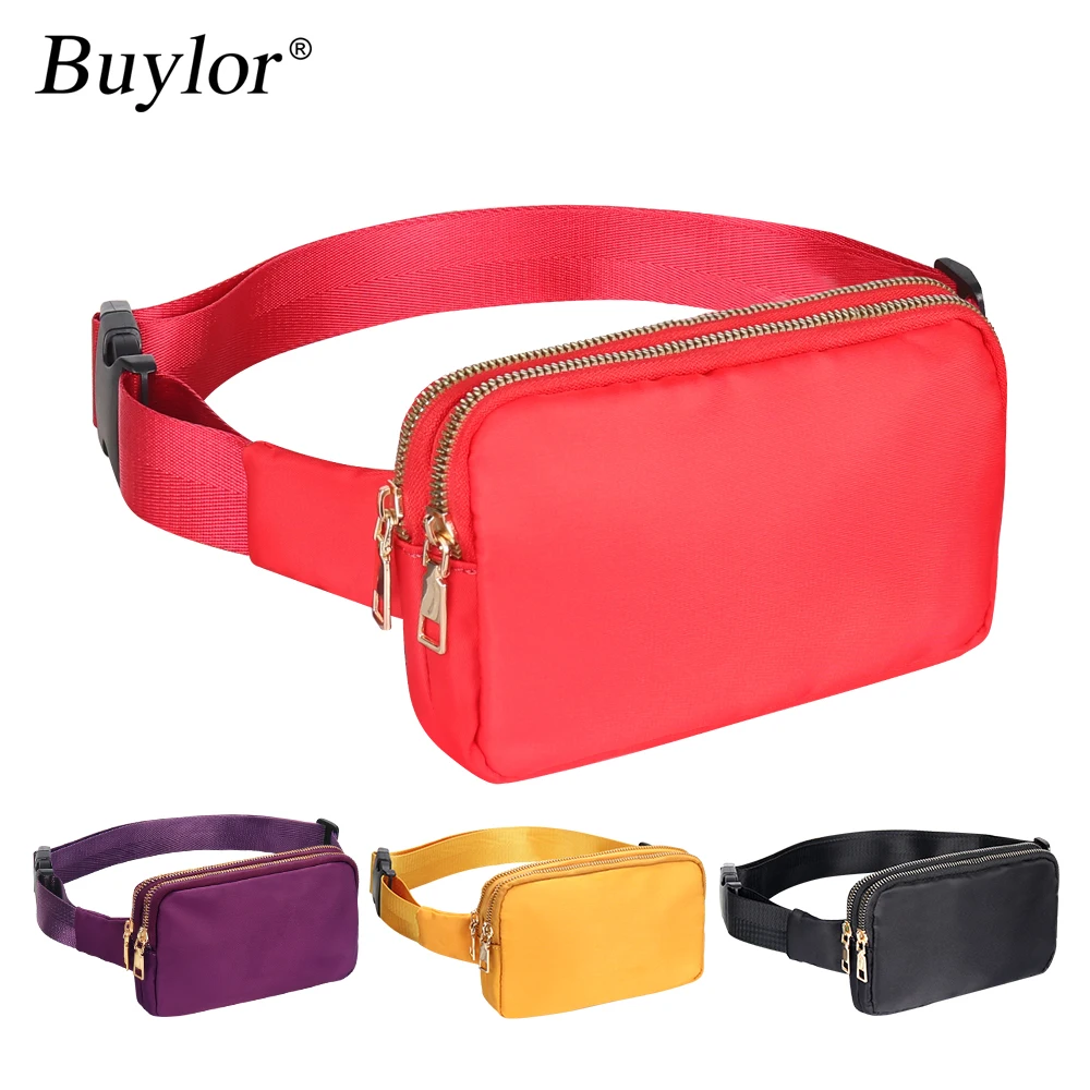 Buylor women's belt bags Fashion Waist Packs Designer Bum Bag Shoulder Chest Pack Waterproof Crossbody Bag Hip Phone Pouch 1