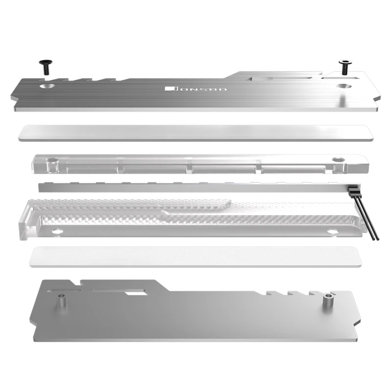 JONSBO NC 3 RAM Cover 5V ARGB 3Pin MOBO AURA SYNC Streamer охлаждающий жилет светодиодный радиатор памяти