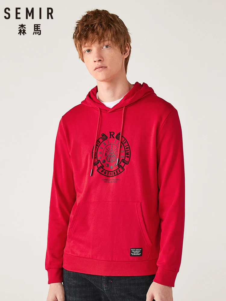 SEMIR Hoodies men 2019 winter new hooded embroidered sweatershirt trend cotton yound blood tops clothing SEMIR Hoodies men 2019 winter new hooded embroidered sweatershirt trend cotton yound blood tops clothing