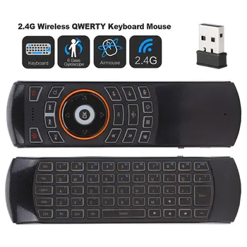 

X6 Air Mouse Remote Control 2.4G Wireless Mini Keyboard Backlit IR Learning Mode Remote Control For PC Windows Android TV