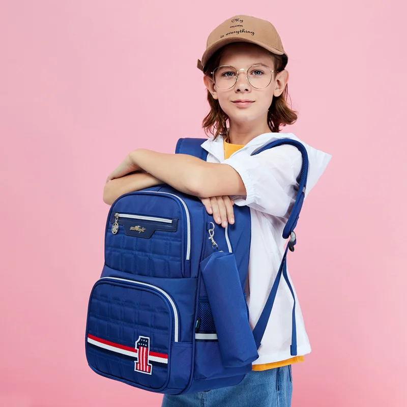 

Yangguang8dian New Style Schoolbag for Elementary School Students BOY'S Girls 2-5 Grade Burden Relieving Spine-School Bag Fashio