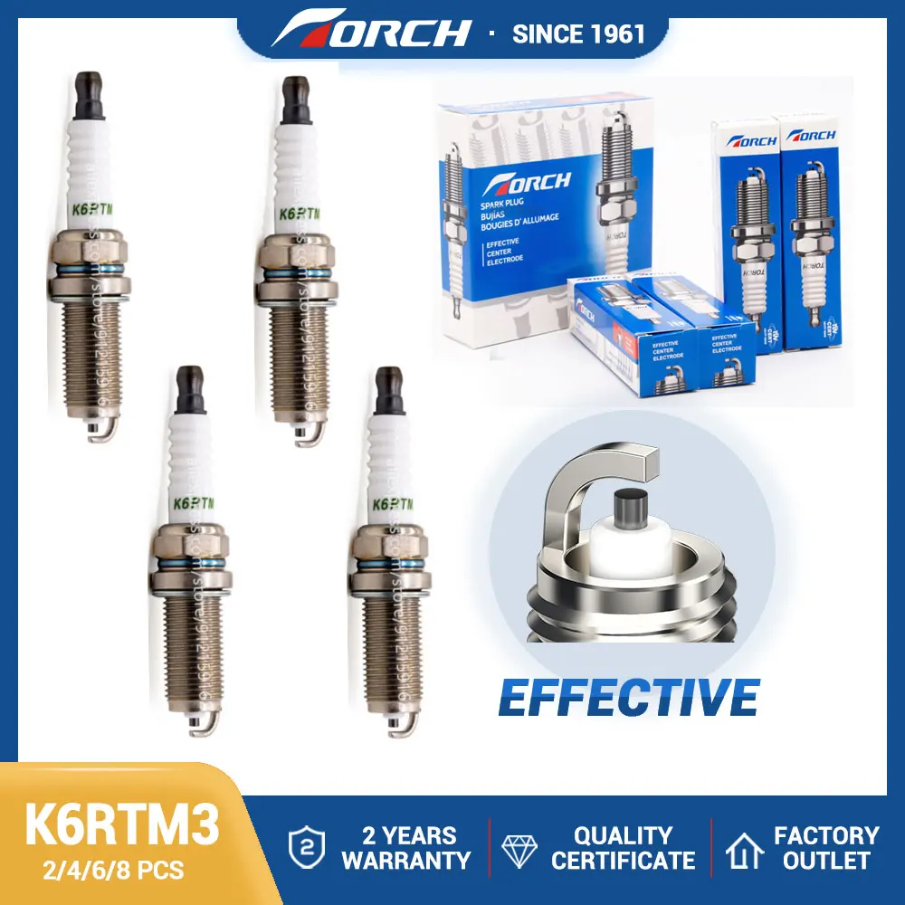 2-8PCS-China-Original-Spark-Plugs-TORCH-K6RTM3-Replace-for-MN137919 ...