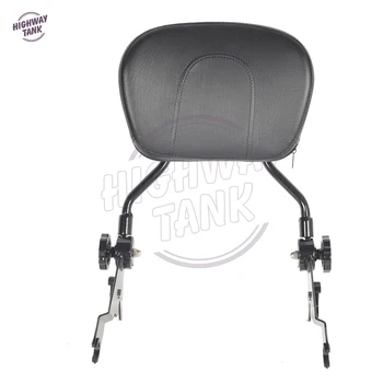 

Adjustable Black Backrest Sissy Bar Case for Harley Touring Road King Glide Street Electra Glide 2009-up