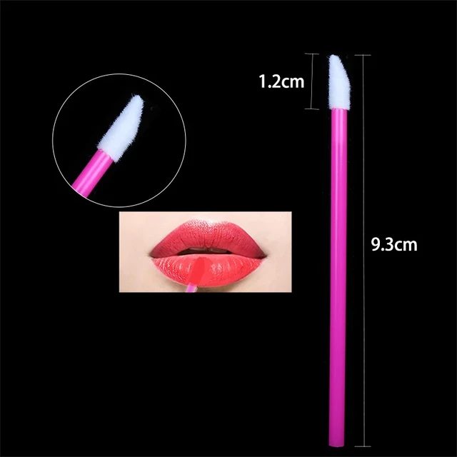 24408-7ebe4c.jpg 200pcs Disposable Lip Brush Lipstick Gloss stick Microbrush Lip Brushes Wands Cotton Swab Cosmetics Applicator Makeup Tool