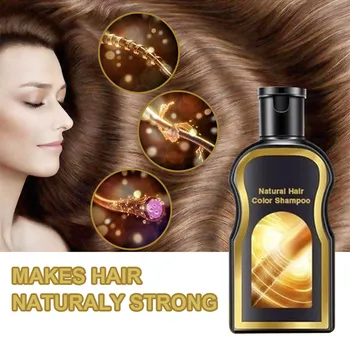 

Natural Ginger Coloring Natural Darkening Shampoo Permanent Black Hair Shampoo Safe & Non-toxic Natural Hair Therapy Hair Growth