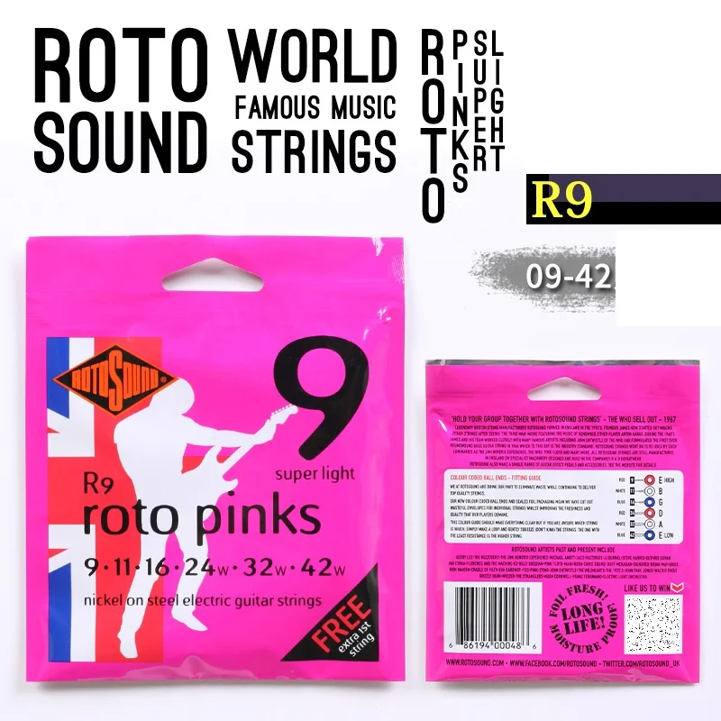 Premium Rotosound Electric Guitar Strings – Versatile Options for 6, 7 & 8-String Guitars