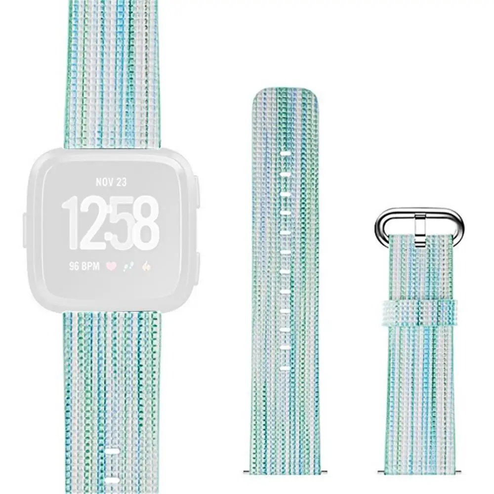 GN Для Fitbit Vers 2 Легкий Нейлоновый Регулируемый сменный наручный браслет спортивные умные часы с ремнем браслет долговечные аксессуары#908 - Цвет: GN
