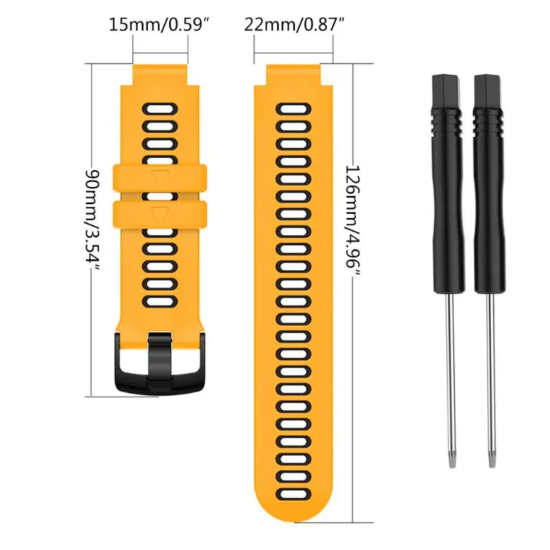 Wristband 22mm For Garmin-Forerunner 735xt/220/230/235/620/630 Silicone Replacement