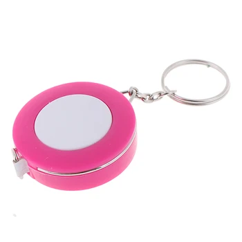 

1PC Keychain 60in retractable ruler measure sewing cloth dieting tailor tape 150cm