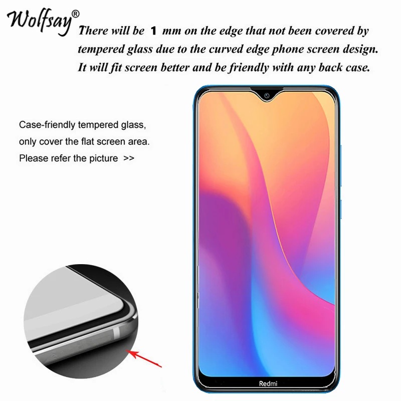 Стекло для Xiaomi Redmi 8A 8 2 шт. защита экрана закаленное стекло защитная пленка