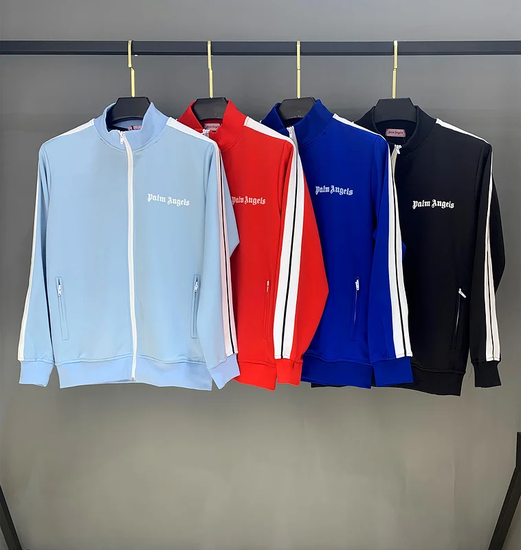 Palm angels Popular personalidad de la moda-Encuentro de rayado simple corriendo hombres casuales conjuntos de