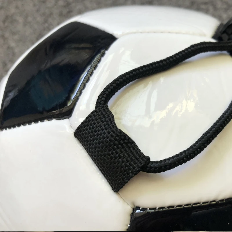 Футбольный тренировочный мяч регулируемый эластичный с веревкой размер 4