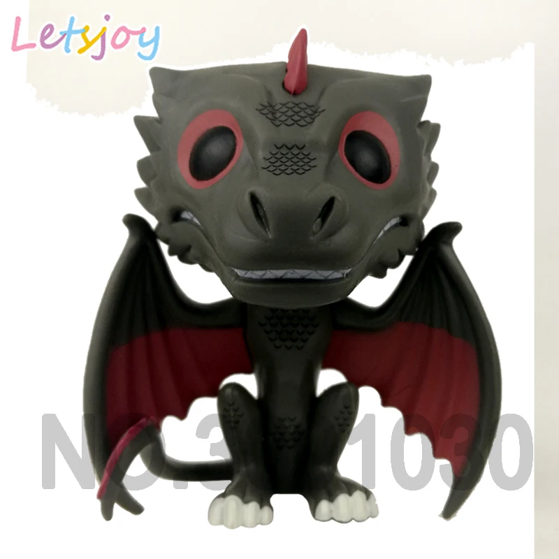 Черный Дракон letsjoy поп лошадь Милая милая фигурка 12 см Игра престолов виниловая