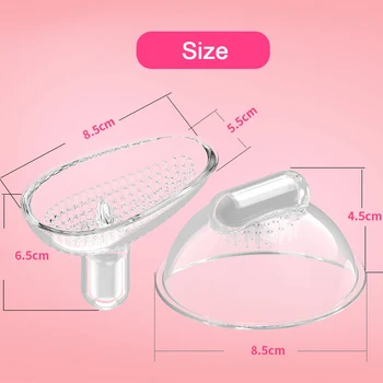 Nipple Massage Vibrator Breast Pump Enlargement Adult Sex Toys for Women Nipple Suction Cup Clitoris Stimulator Remote Control 6