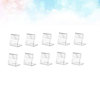 

L Shape Sign Holders L Shape Slanted Acrylic Display Stand Name Card Holder Sign Holder for Price List