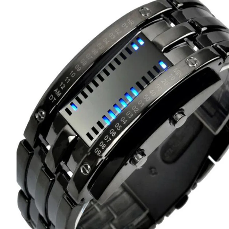 

SYNOKE Fashion Creative Sport Watch Men Stainless Steel Strap LED Display Watches 3Bar Waterproof Digital relojes hombre 2020