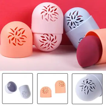 

Makeup Puff Storage Box Powder Puff Empty Storage Box Makeup Beauty Egg Holder Travel Capsule Rack Silicone Soft C7V4